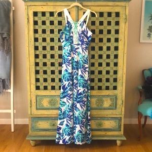 Sexy tropical dress. Lace up bodice makes this dress a show stopper.